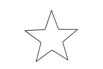 Metall-Stern, dünn