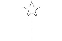 meatl frame star stick