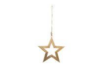 mango wood star, open