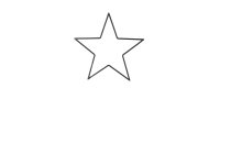 Metall-Stern, dünn