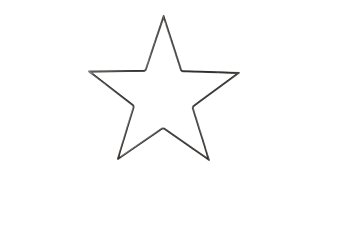 Metall-Stern, dünn