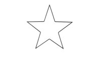 Metall-Stern, dünn