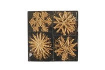 straw star assortment, 4pcs