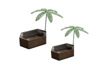 wooden trays w foil