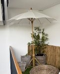 fabric/bamboo sun umbrella