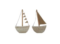 wooden boat, assorted