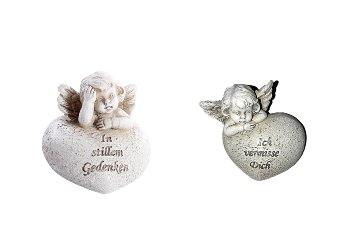 poly angel w heart, assorted