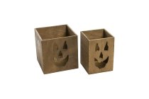wooden tealights
