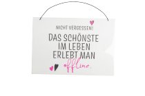 Holz-Schild, lasiert