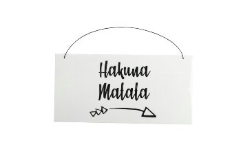 wooden sign, glazed