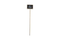 wooden blackboard on stick