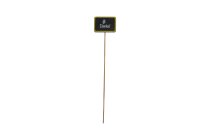 wooden blackboard on stick