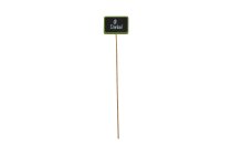 wooden blackboard on stick