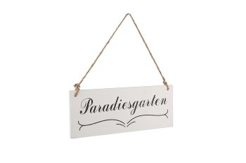 Kistenholz-Türschild