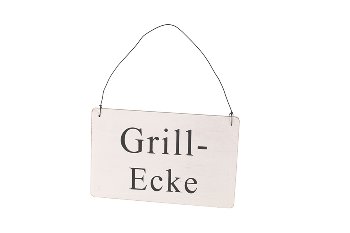 Kistenholz-Türschild