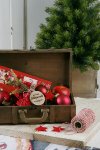 wooden suitcase