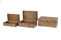 wooden suitcase