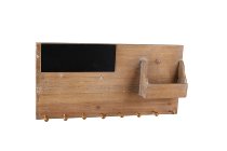 Antikholz-Garderobe mit Tafel und Fach