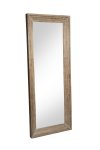 wooden mirror w/ thick frame