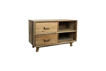 wooden shelf on feet
