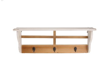 wooden garderobe with 3 hooks