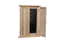 woooden shutter w mirror