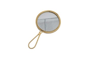 rattan mirror