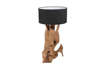 teakwood lamp, 1 trunk, natural