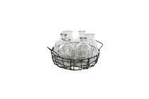 wire basket with handles