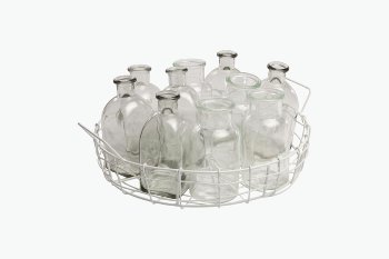 wire basket with handles
