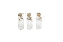 glass bottle w/ hanger