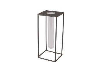 test glass/metal stand, square