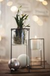 glass/metal stand, square