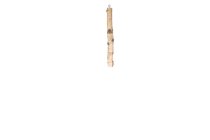 birch trunk with metal hook