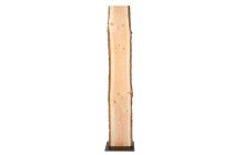 wooden plank on metal plate