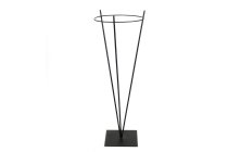 metal wreath stand on metal plate