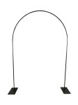 metal rose arch, thin