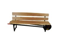 metal/oakwheelbarrow-bench