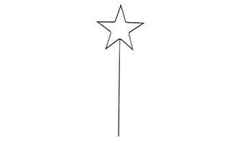 metal star stick